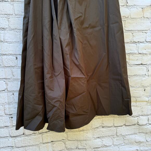 Les Copains Skirt Brown Midi NWT Italian Size 42 Fall Classic Luxury Italy - Picture 4 of 10